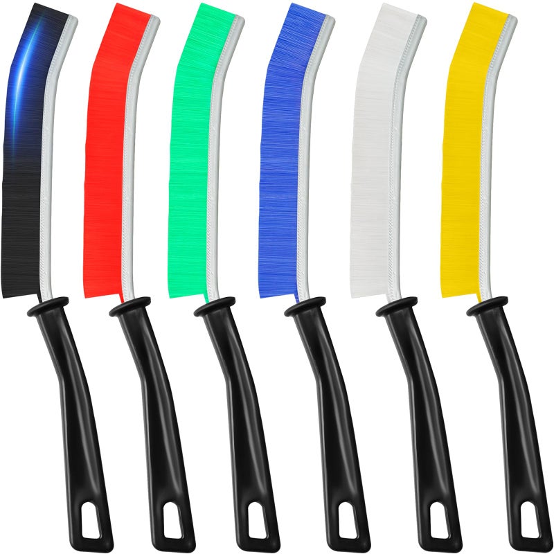 kosprie 6Pcs Hard Bristle Crevice Cleaning Brush  Multifunctional Premium Crevice Cleaning Tool  Designed for Cleaning Narrow Spaces  Suitable for Toilet  Faucets Kitchen Grout  KOSPRIE - Image 1